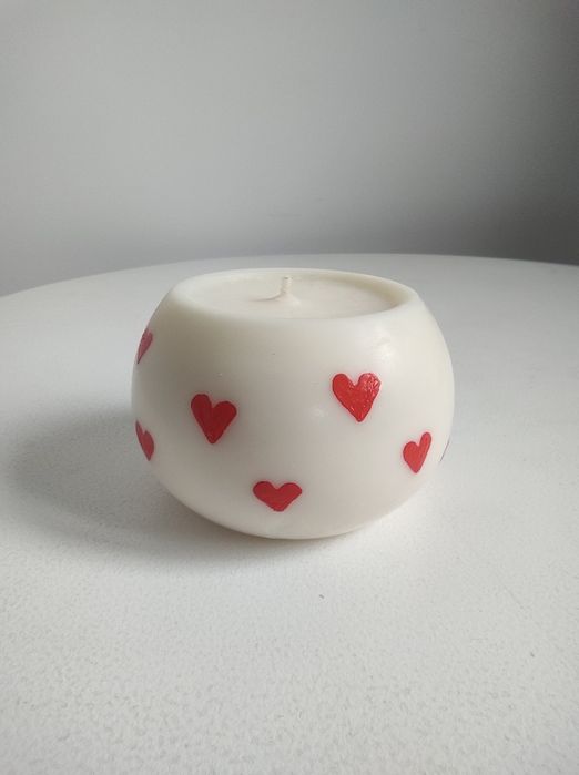 Świeca sojowa serduszka