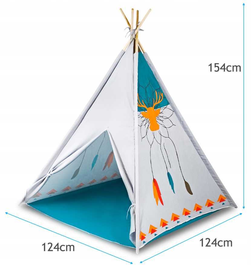 Namiot Dla Dzieci Tipi Do Ogrodu i Na Plażę Super Jakość
