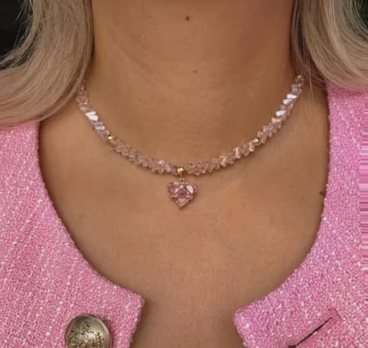 Чокер с серцем намисто