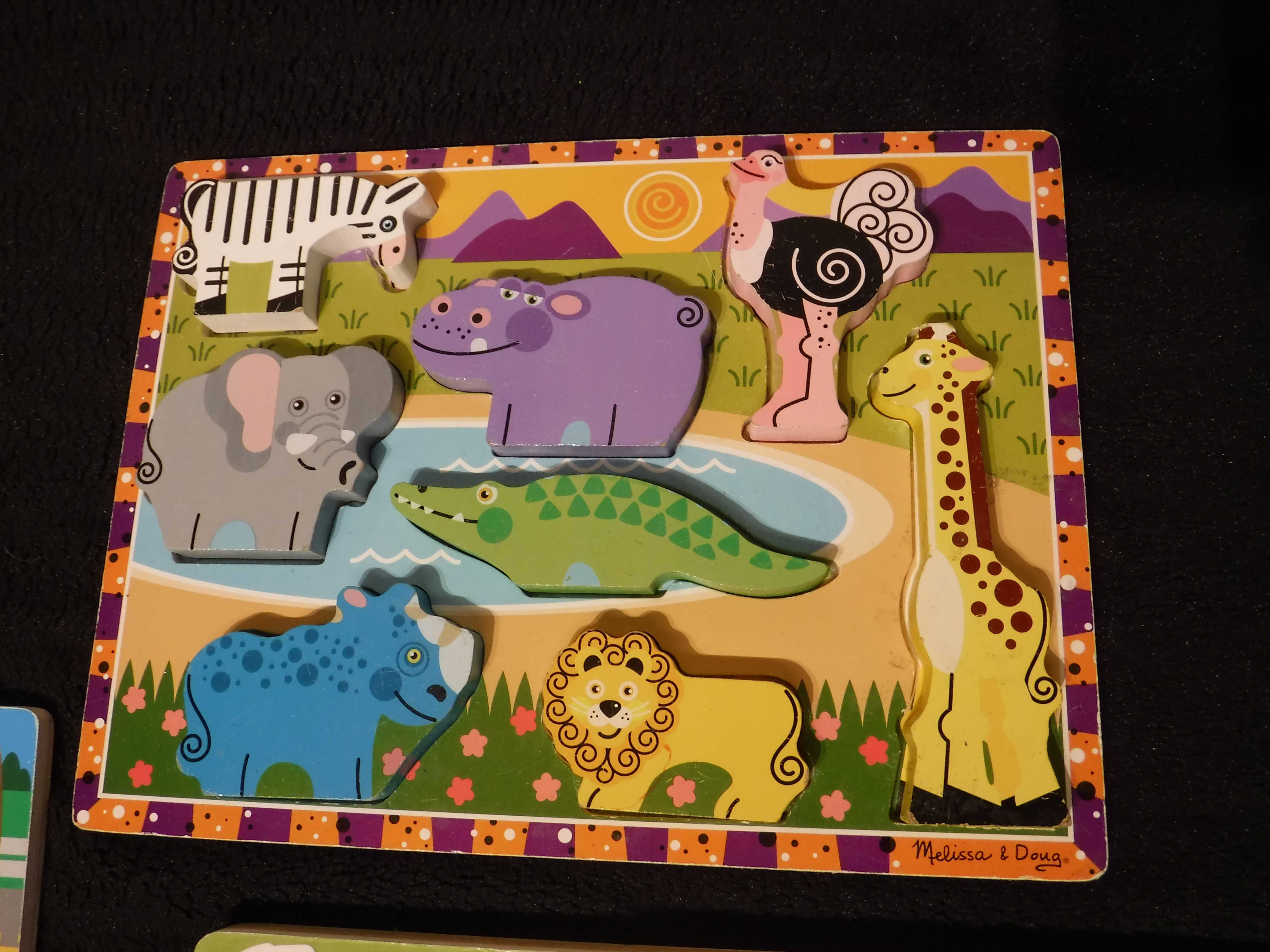 Melissa & Doug, puzzle drewniane  ,i  Muzyczne  grafix  ...