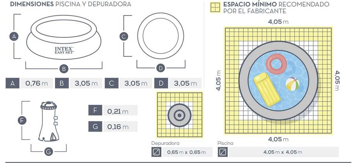 Piscina Insuflável Intex Easy Set 3,05 m x 76 cm - 28122NP