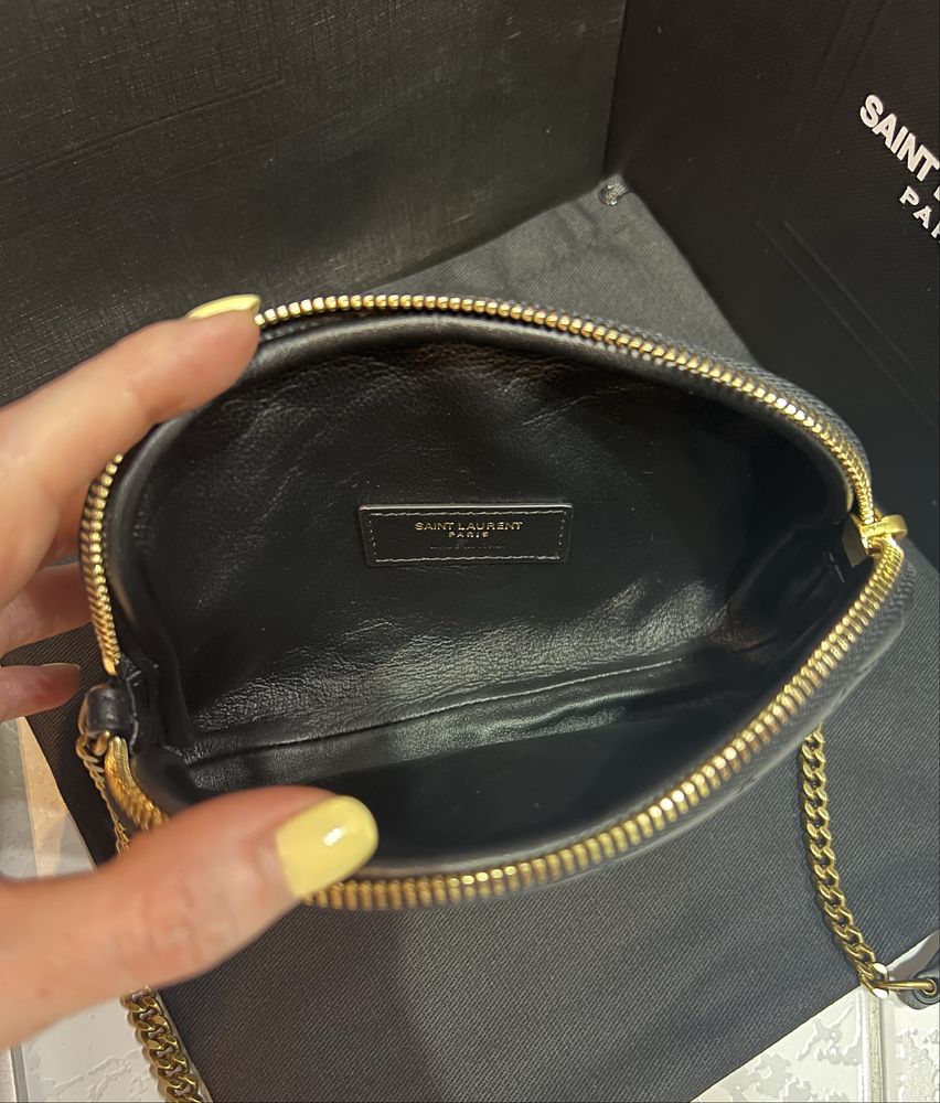 Сумка YSL Saint Laurent Gaby zippered lambskin Ив Сен Лоран Люкс