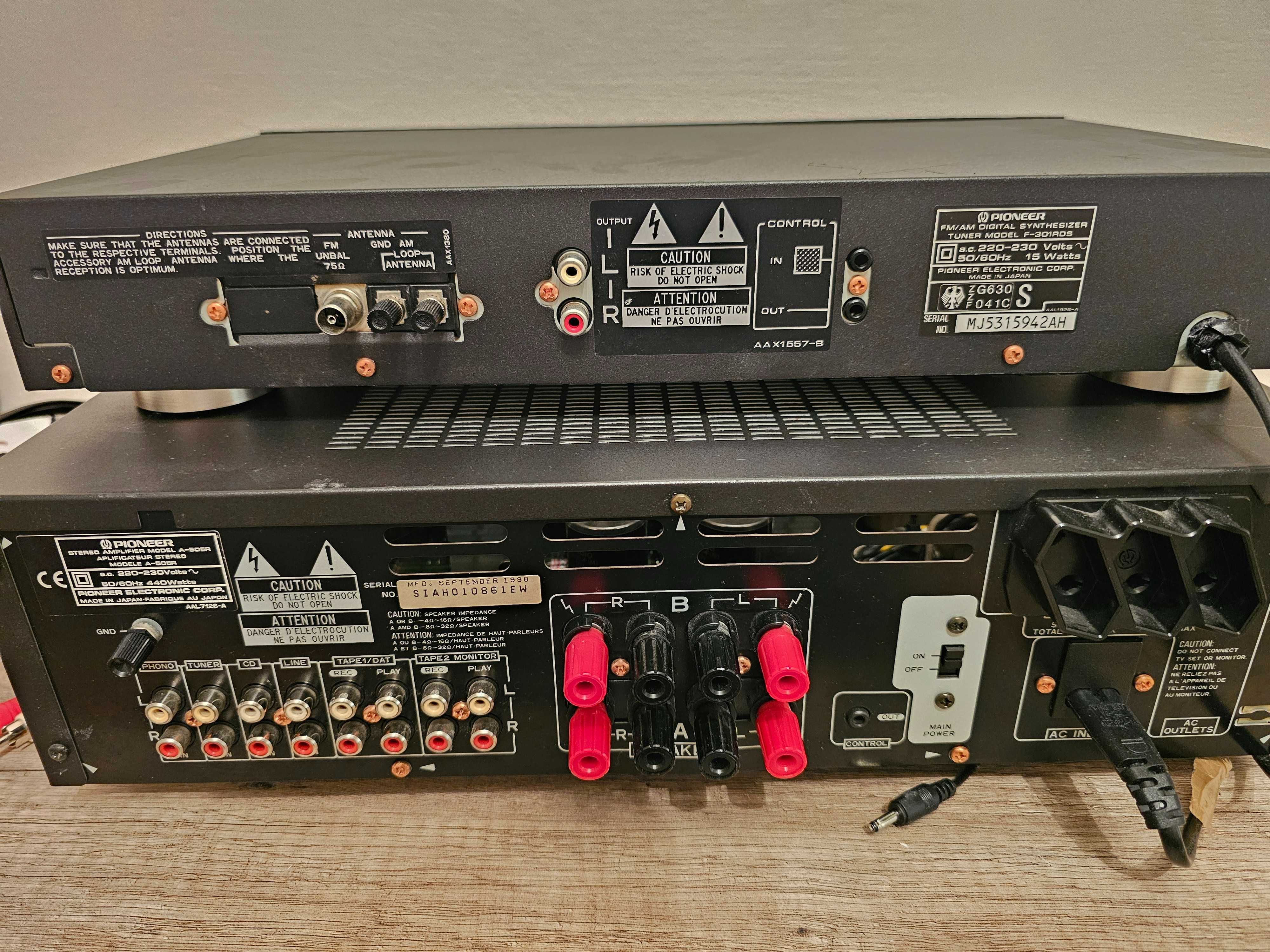 PIONEER Wzmacniacz A-505R + Tuner F301-RDS