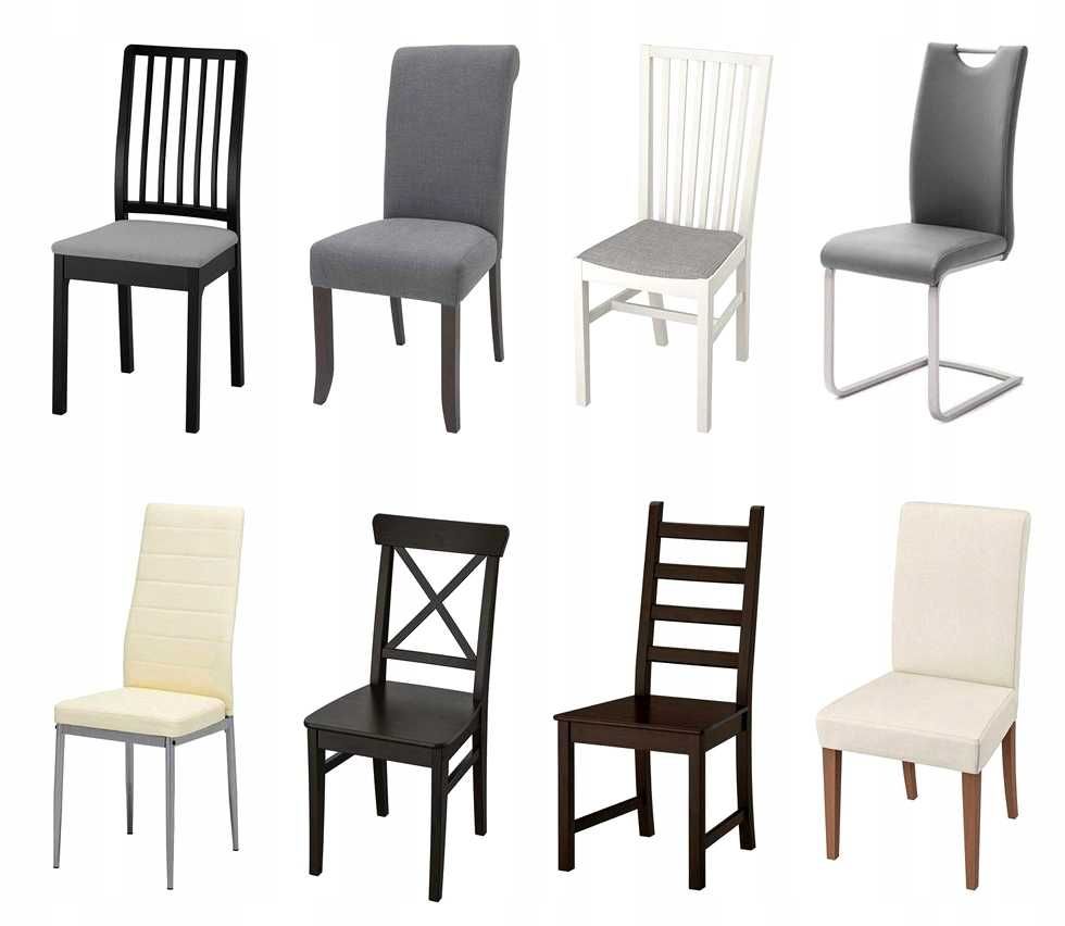 Pokrowce na krzesła 6 sztuk zestaw elastyczne MEGA OKAZJA 13 kolorów