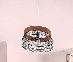 Candeeiro metal preto Leroy merlin