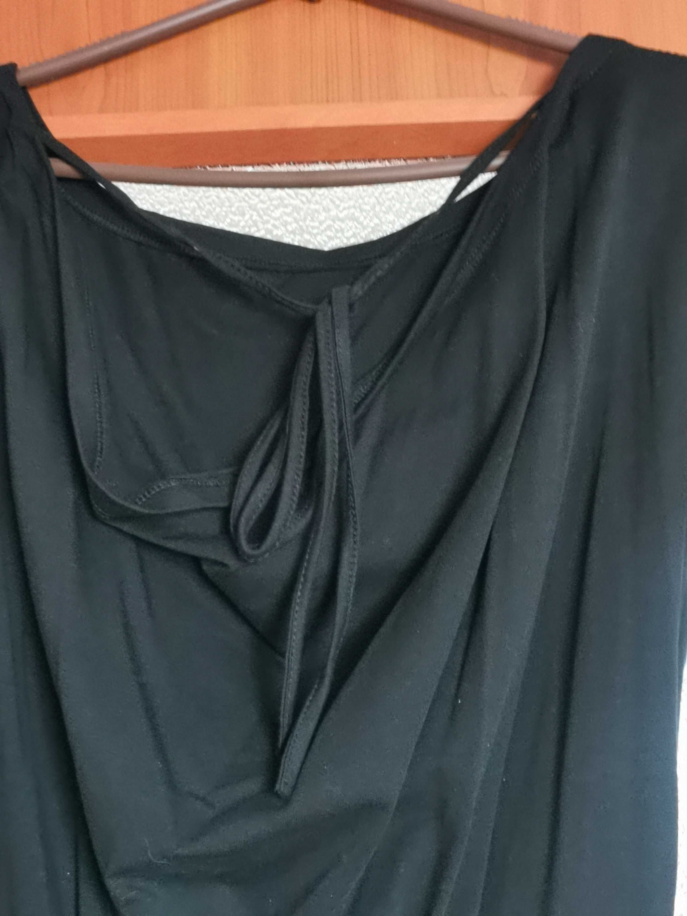 Sukienka /tunika czarna z wiązaniem