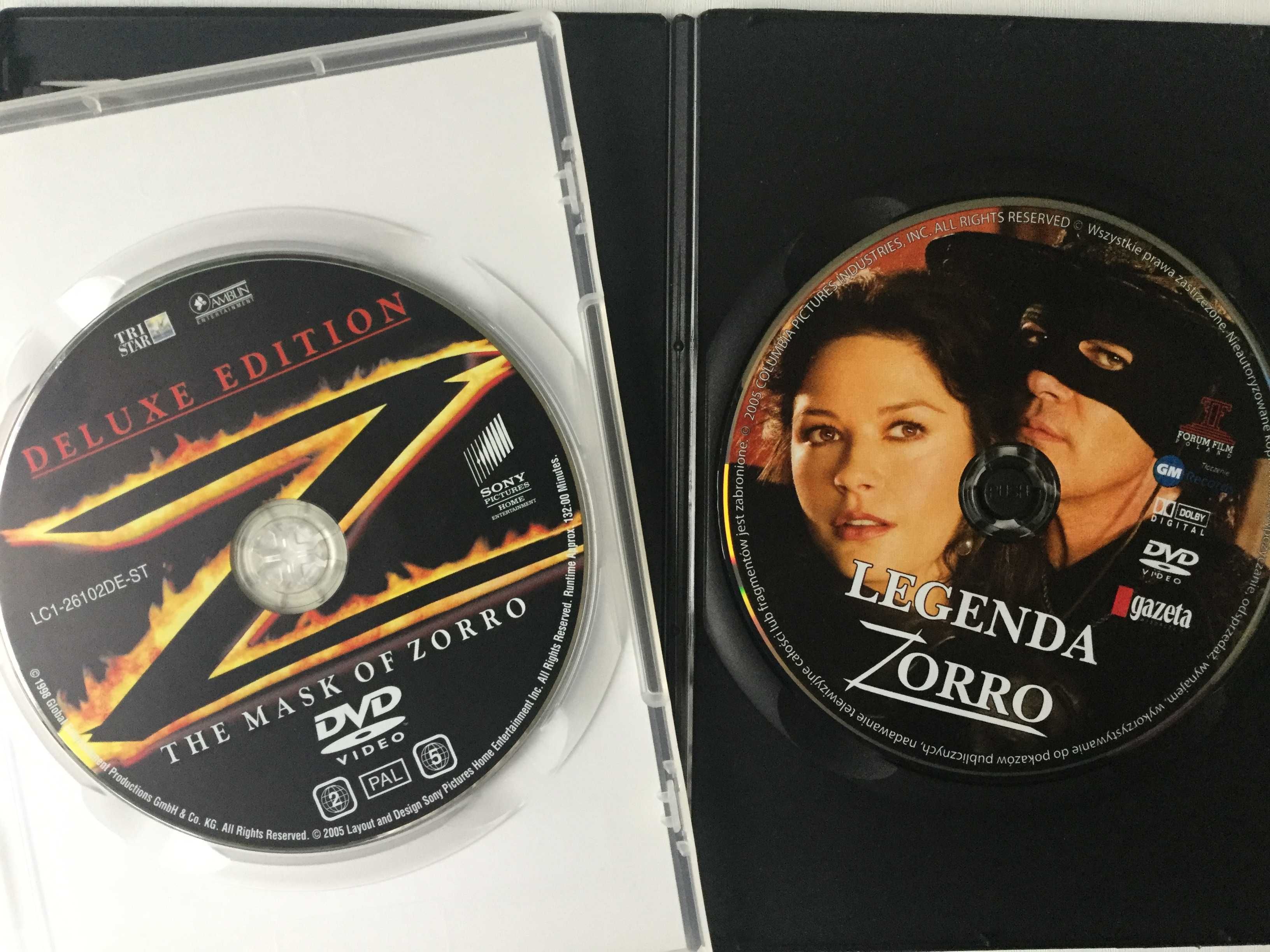 Maska Zorro (DVD napisy PL) + Legenda Zorro (DVD lektor i napisy PL)