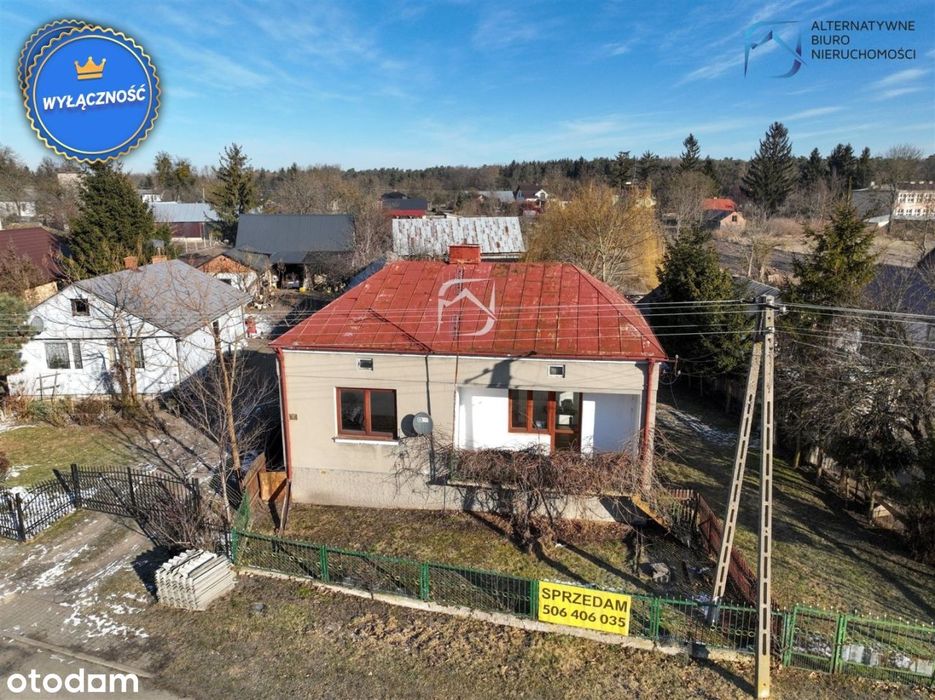 Dom z zabudową gospodarczą, działka 15ar, mały sad