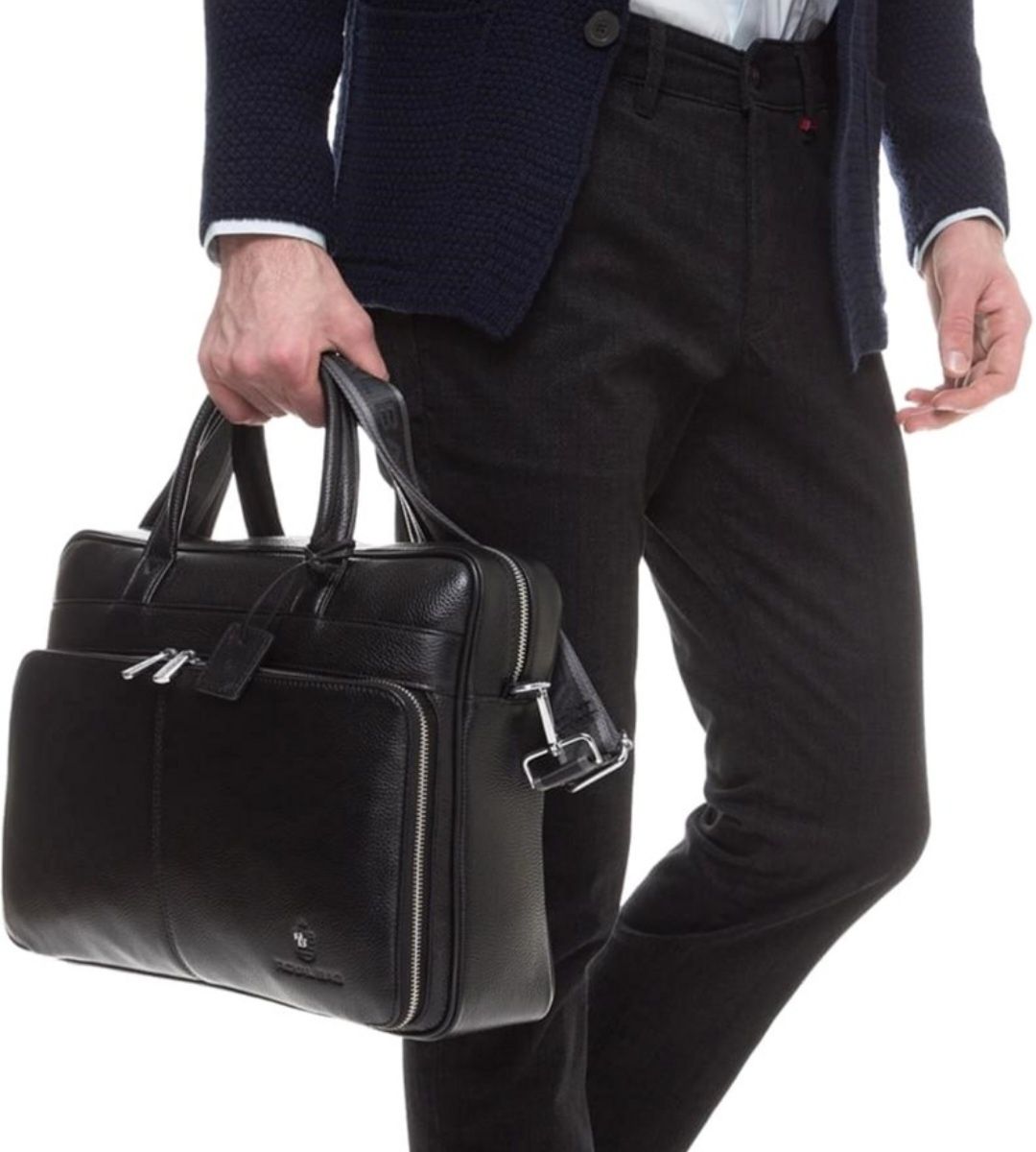 Мужская кожаная сумка RoyalBag/портфель/деловая сумка,для ноутбука.