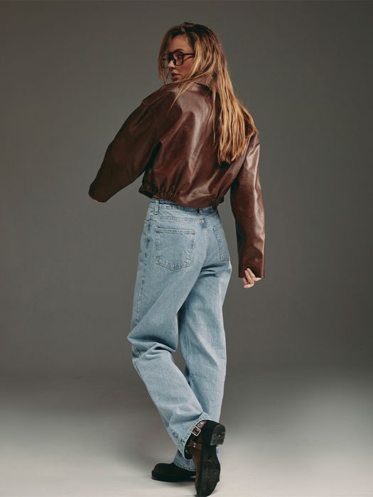 Джинси прямі блакитного кольору One by One