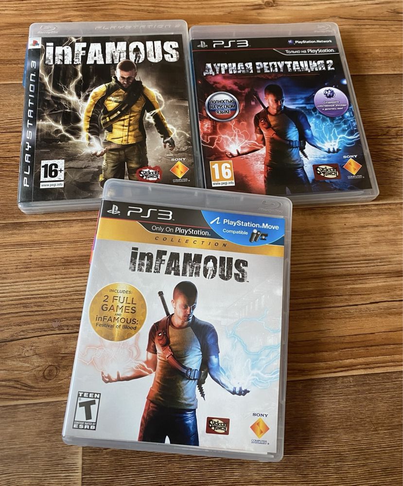Sony PS3: Yakuza, inFamous, Mass Effect, The Last of Us, MGS
