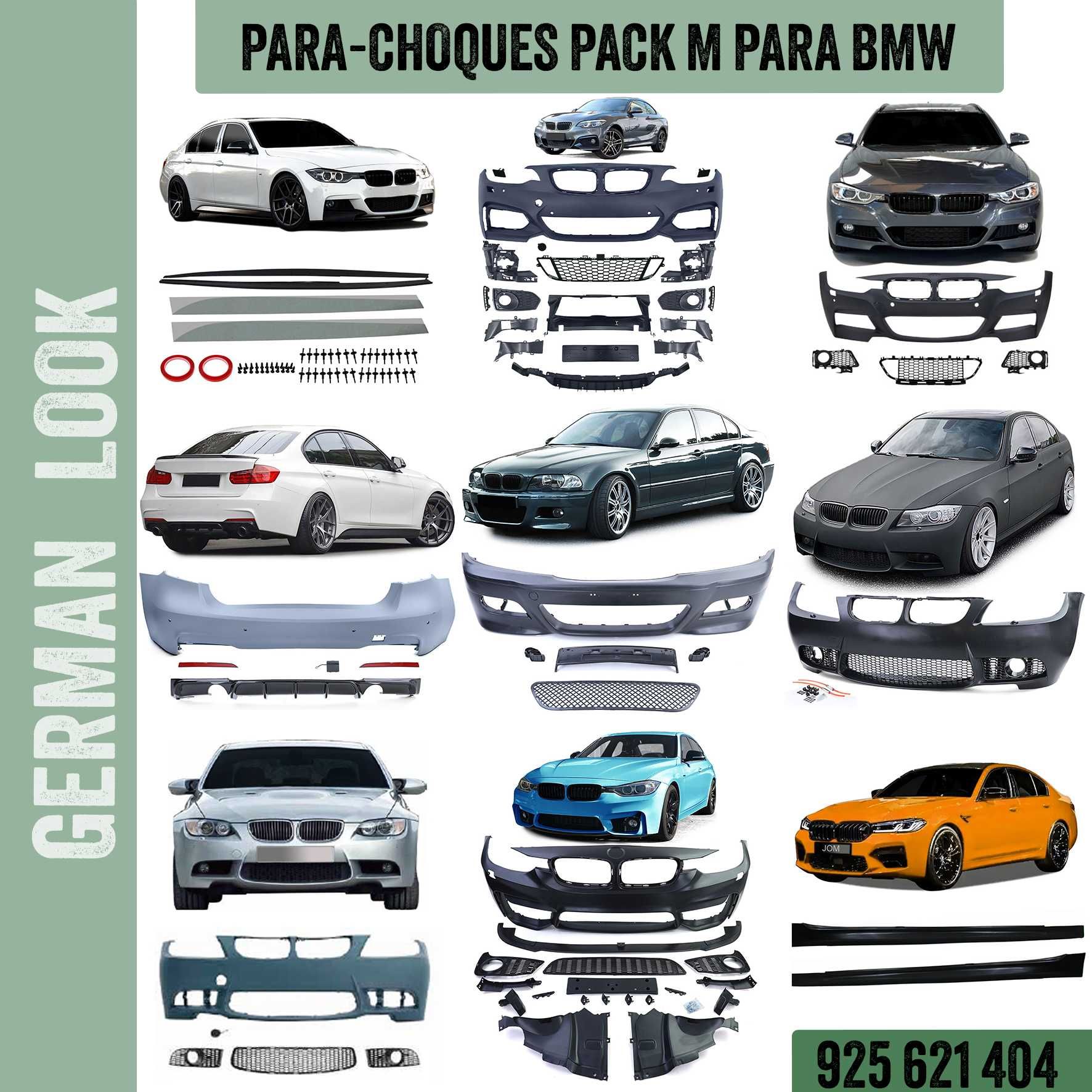 Para choques para BMW Série 1 2 3 4 5 Pack M M1 M2 M3 M4 M5 M-teck