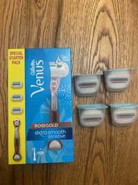 Gillette venus rose gold raczka z 3 wkladami + 4 wklady  sugarberry