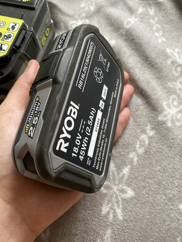 Akumulator Ryobi 5.0Ah 2.5Ah