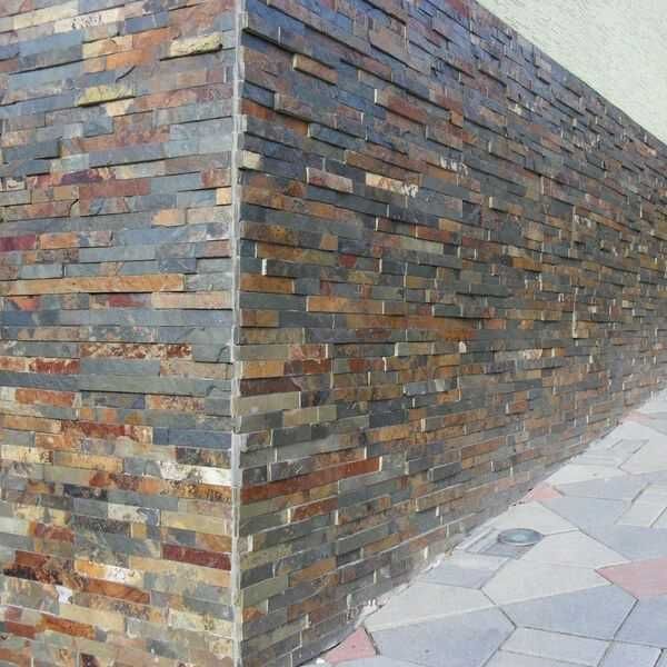 Panel ścienny łupek Stackstone Multicolor 10x36 elewacja płytka