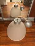 lampa szklana z metalem Ikea
