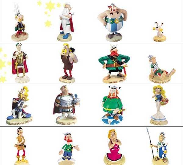 JULIO CESAR, figura de coleção ASTERIX, o Gaulês, em resina