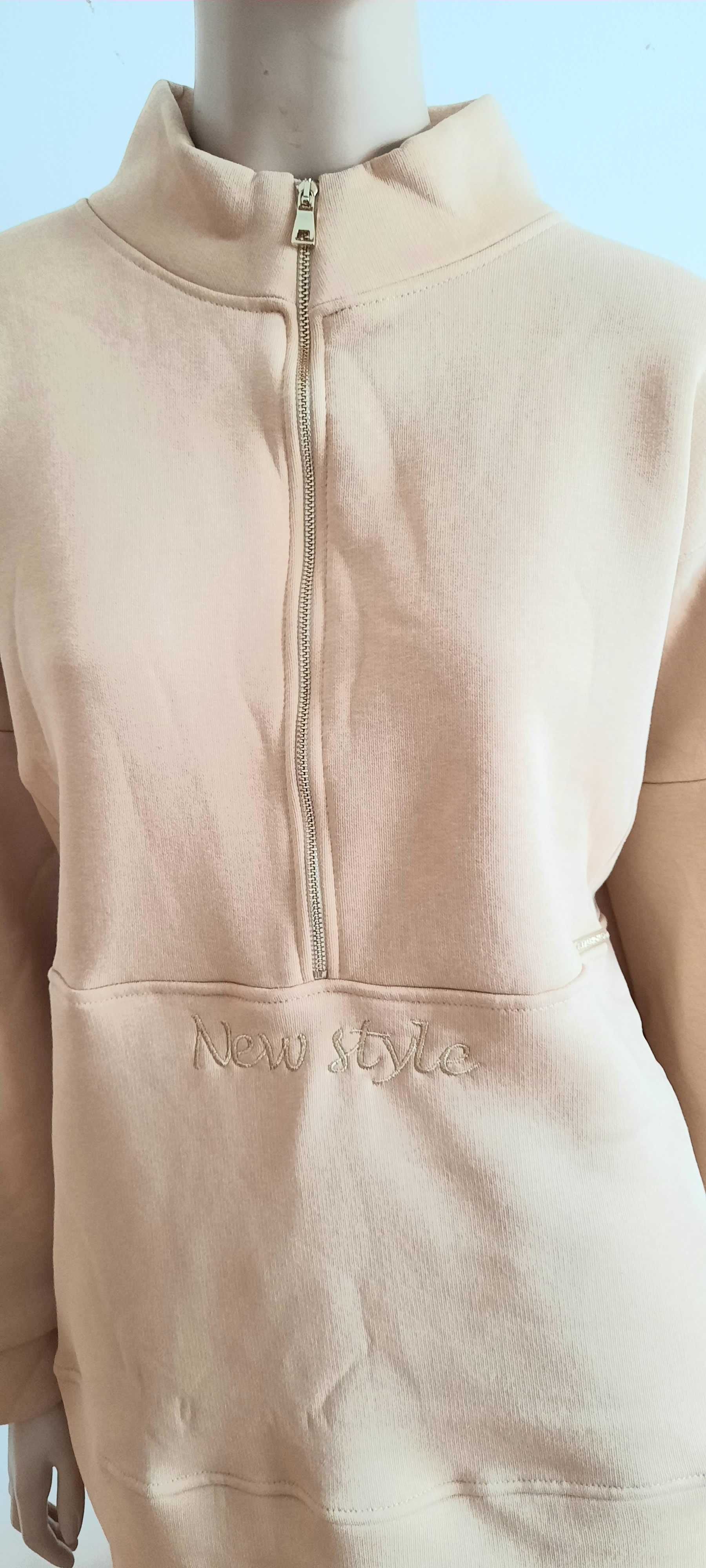 Damski ocieplany komplet dresowy plus size