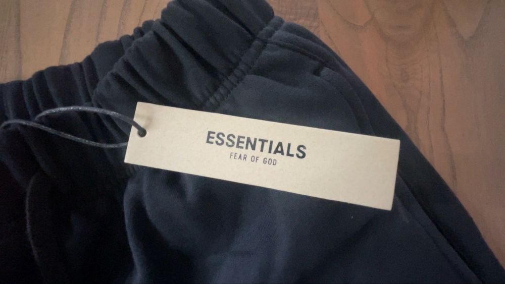 essentials shorts all black size M