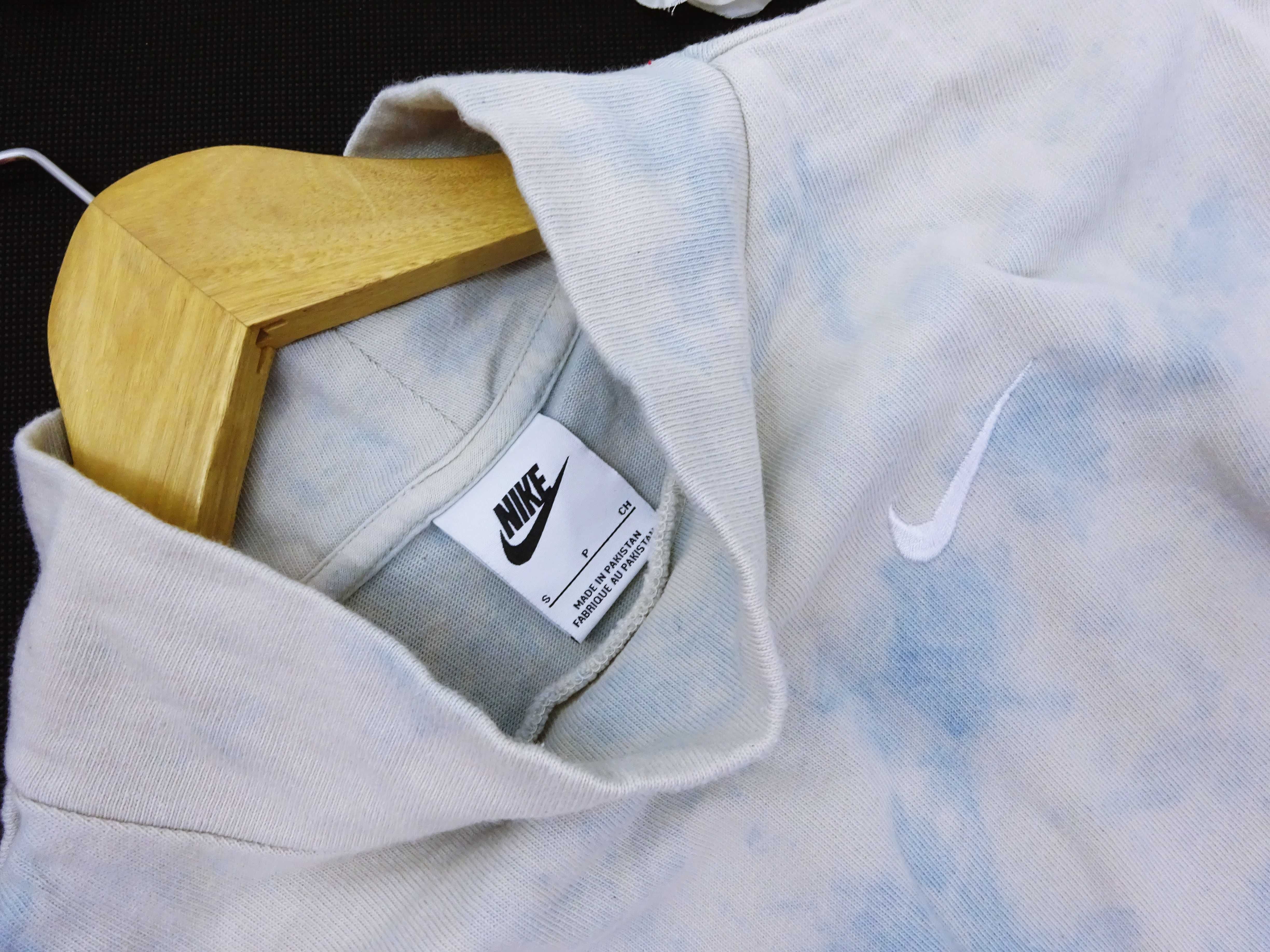 CC8 letnia Sukienka dresowa NIKE marmurkowa oversize błękit M 38 L 40