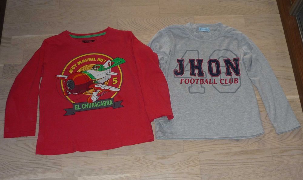 Bluzka Bluzeczka 5-6 lat Samoloty Disney Planes + Szara