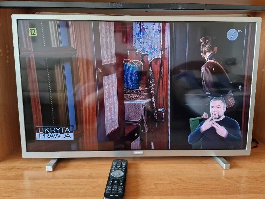 Tv LED Philips 24 cale 24PFS5525/12 Full HD srebrny DVB-T2