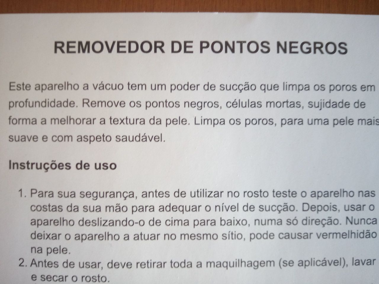 Removedor de pontos negros