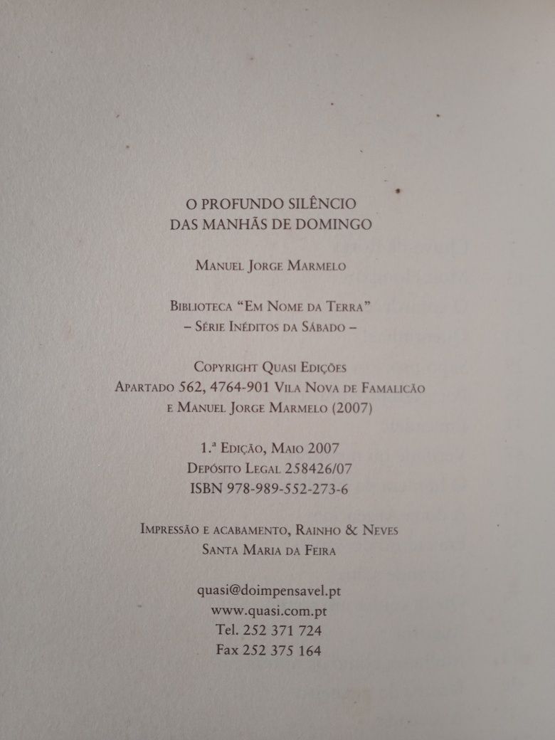 O Profundo Silêncio das Manhãs de Domingo