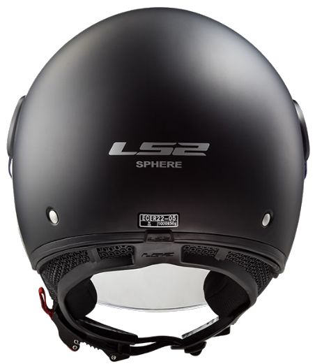 LS2 OF558 SPHERE MATT BLACK kask motocyklowy jet otwarty skuter vespa