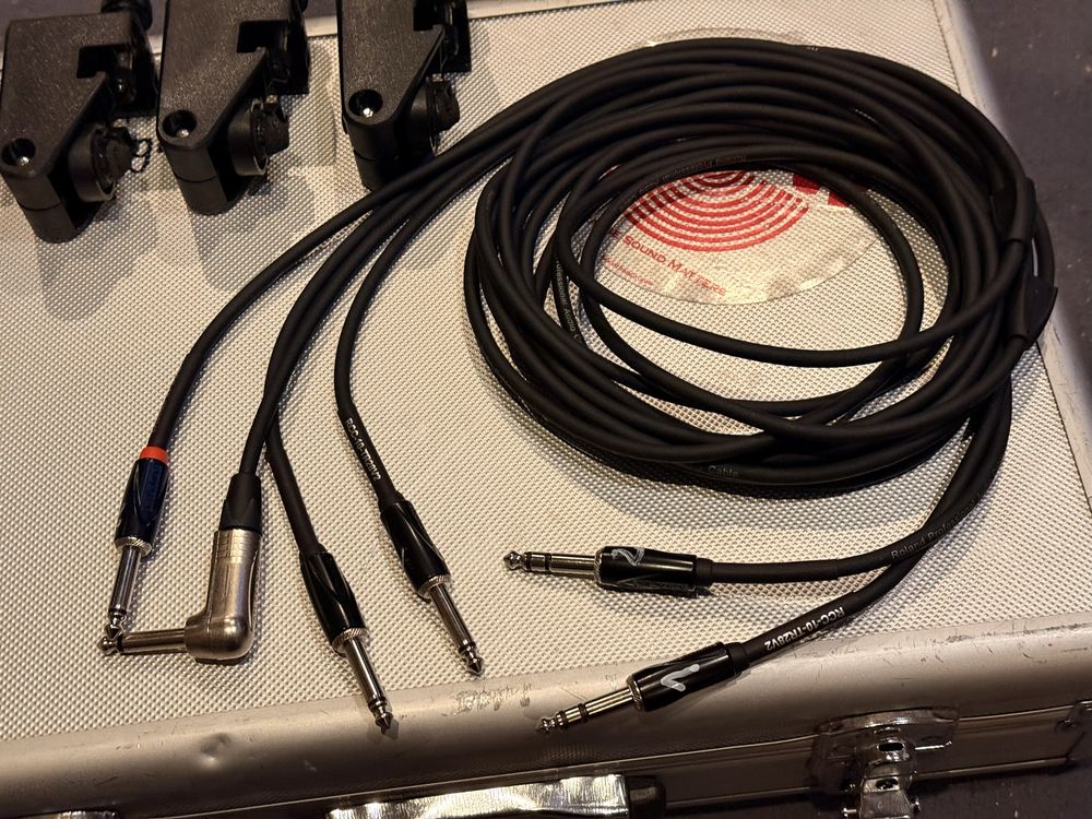 Zestaw Trigger Roland 4x RT-10T Tom + case i kable