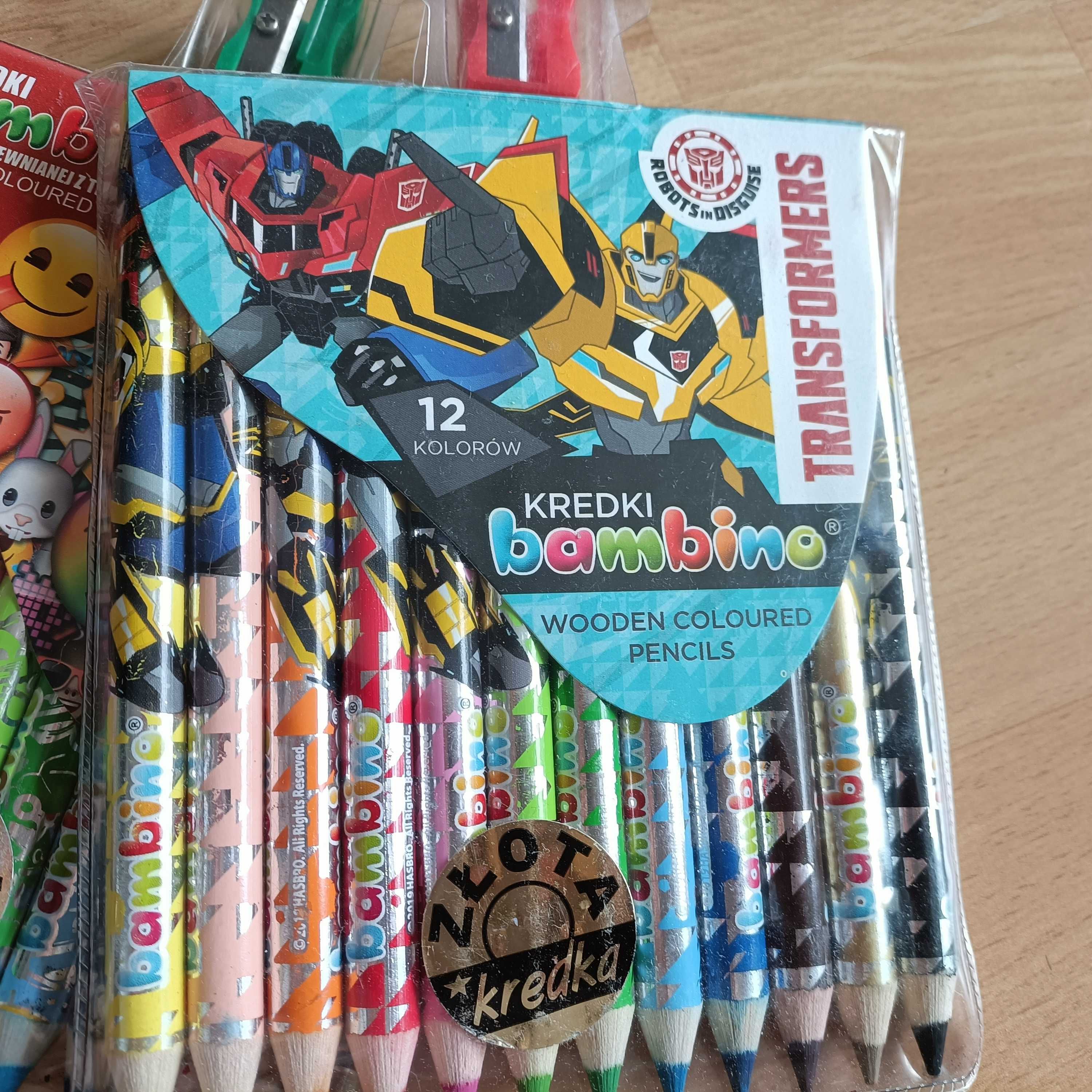 Kredki Bambino 12 i Bic 12. Zestaw kredek (10 opakowań)