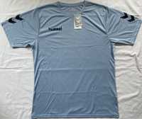 Błękitny Tshirt męski Hummel Kooltex