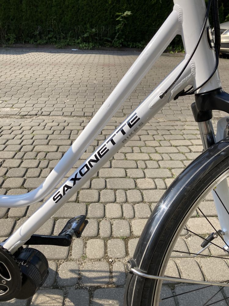 Rower elektryczny Saxonette, biały!