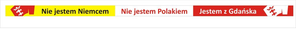 Naklejka na ramkę tablicy rejestracyjnej "Jestem Z Gdańska"