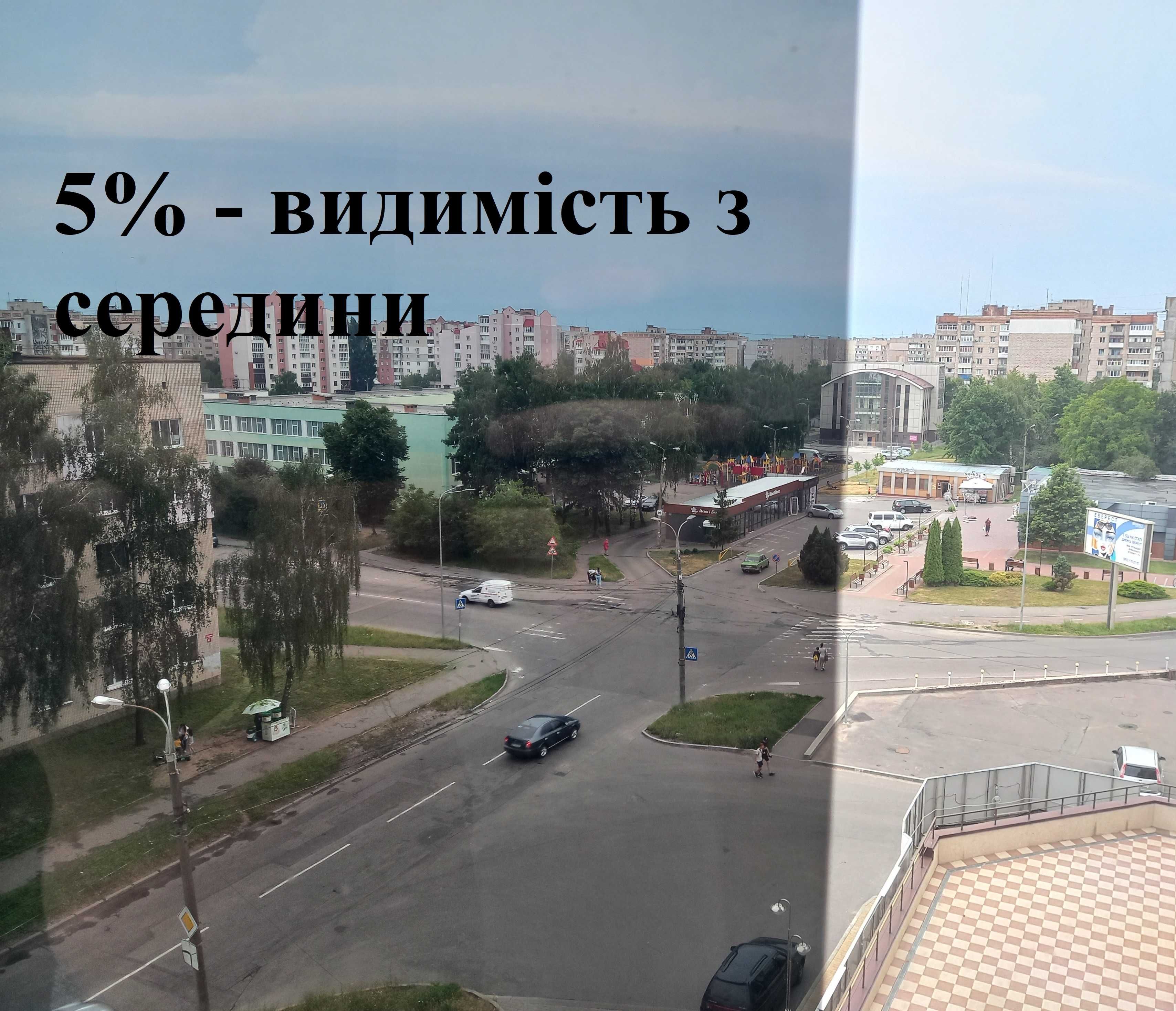 Металізована плівка від сонця, тонувальна професійна плівка