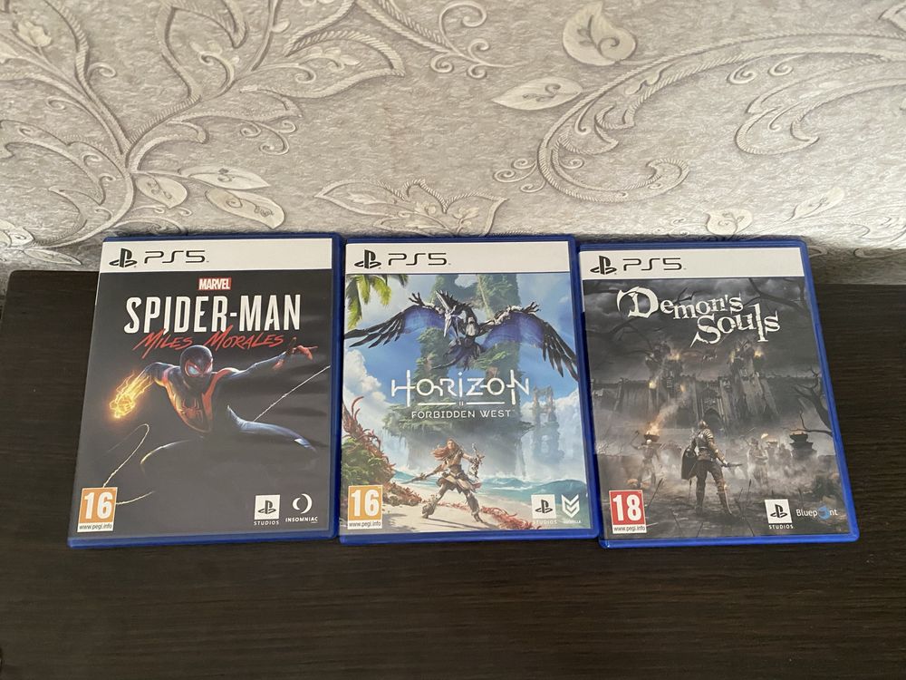 Ігри на PS5 Spider-Man MM, Horizon FW, Demon’s Souls