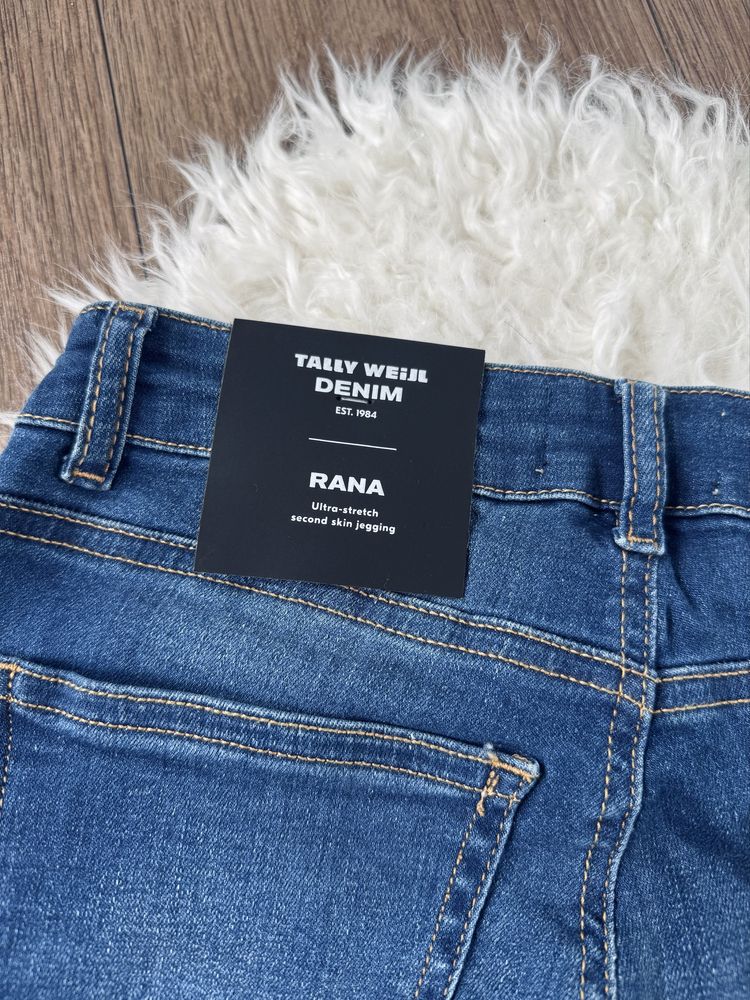 Damskie spodnie Tally Weijl rozmiar 36 skinny 98% bawełny