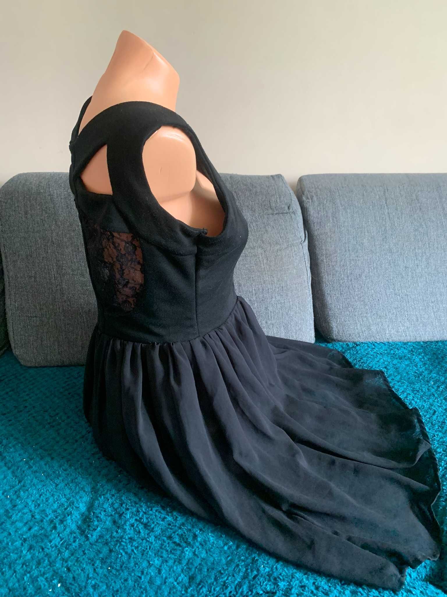 Sukienka czarna S/M czarna mini sexy