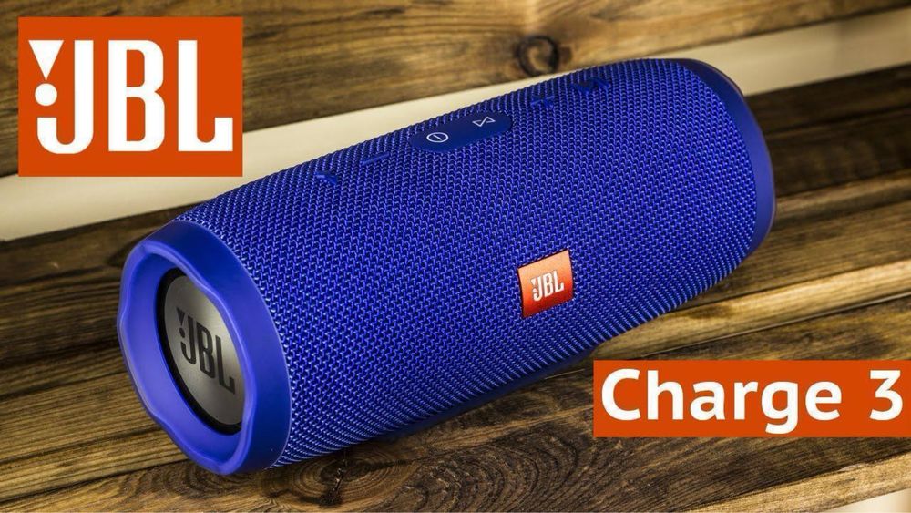 Портативна колонка  Bluetooth JBL Charge 3 з USB, SD, FM СИНІЙ