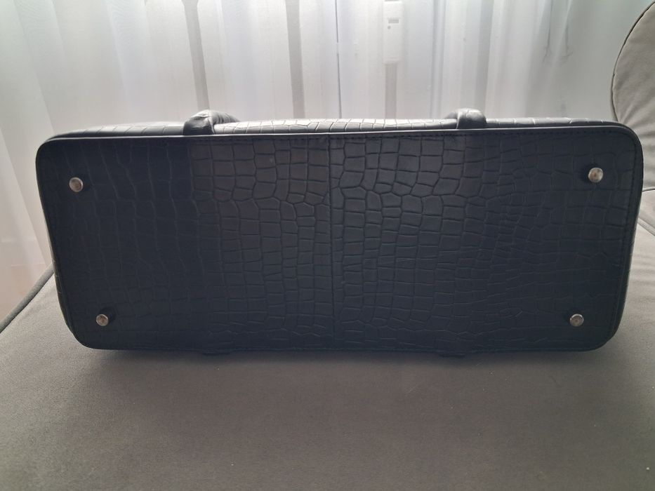 Torebka skórzana Lasocki skóra cioci czarna