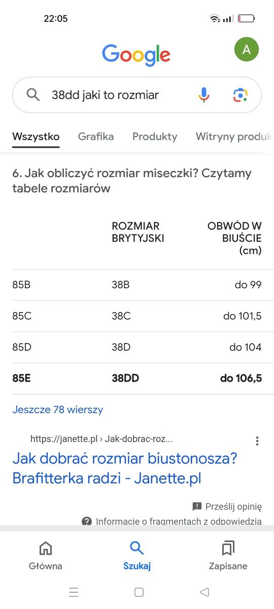 Czarny stanik bez fiszbin miękki 85 E 38 D D nowy