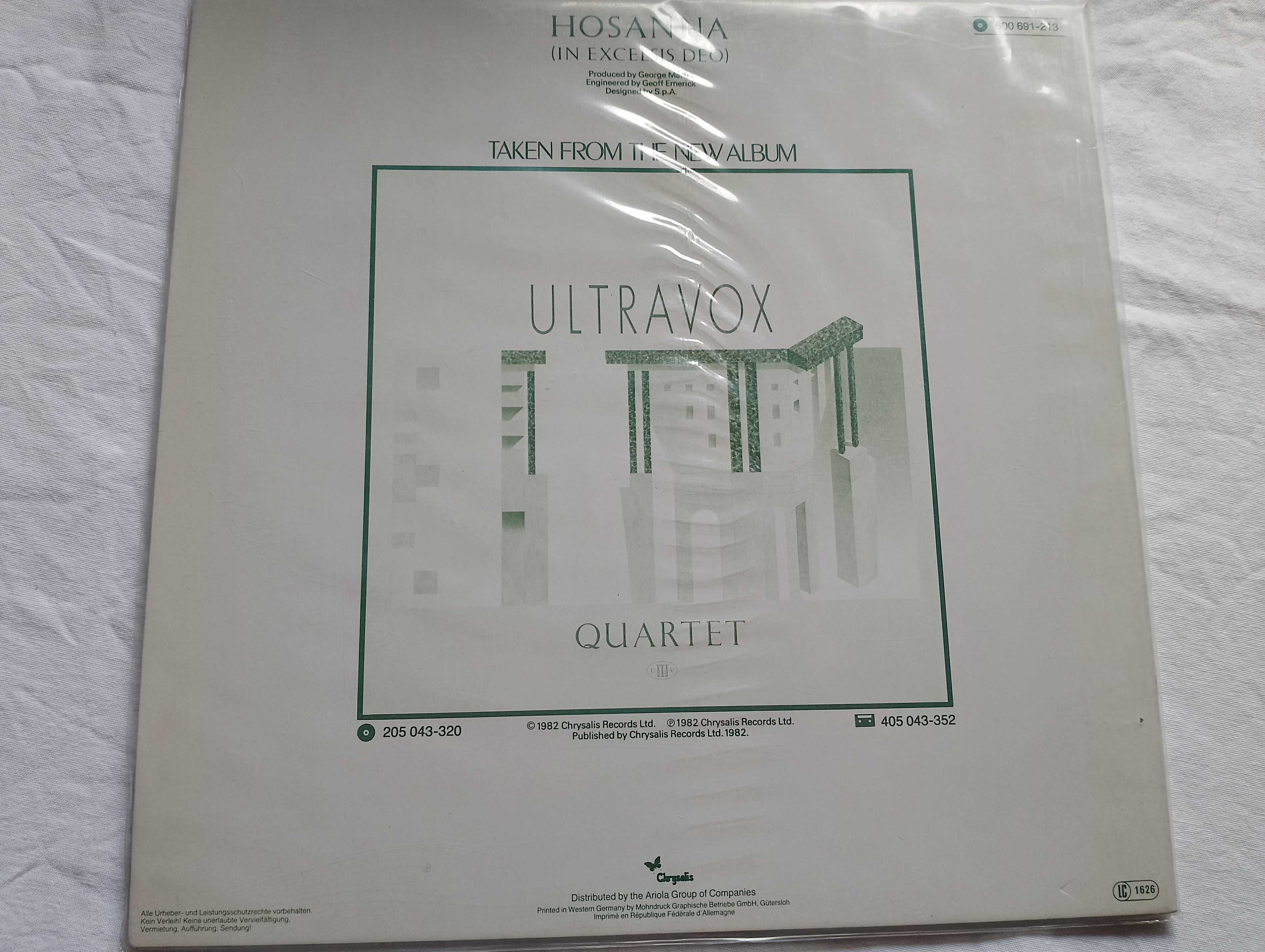 Ultravox  -Zestaw vinyle single 12" Vienna Reap The Wild Wind Hymn