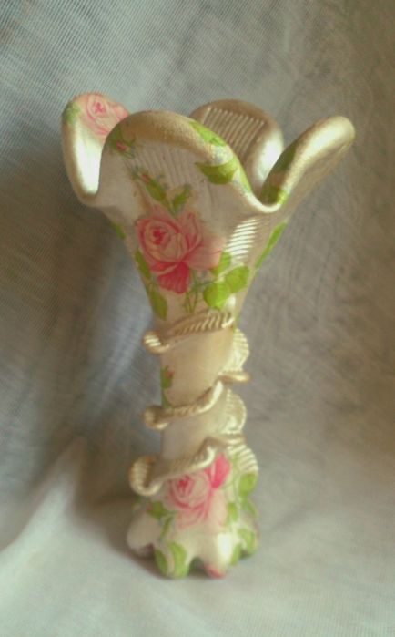 Посуда в стиле Прованс - бокалы, вазы- подсвечники, ваза, тарелки,часы