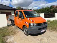 Volkswagen transporter T5 DOKA  VW T5 DOKA Brygadówka 6 osób Pełna Faktura VAT