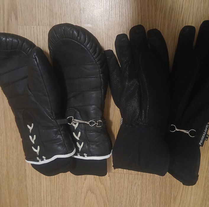 Перчатки-варежки мужские натуральная кожа р.S