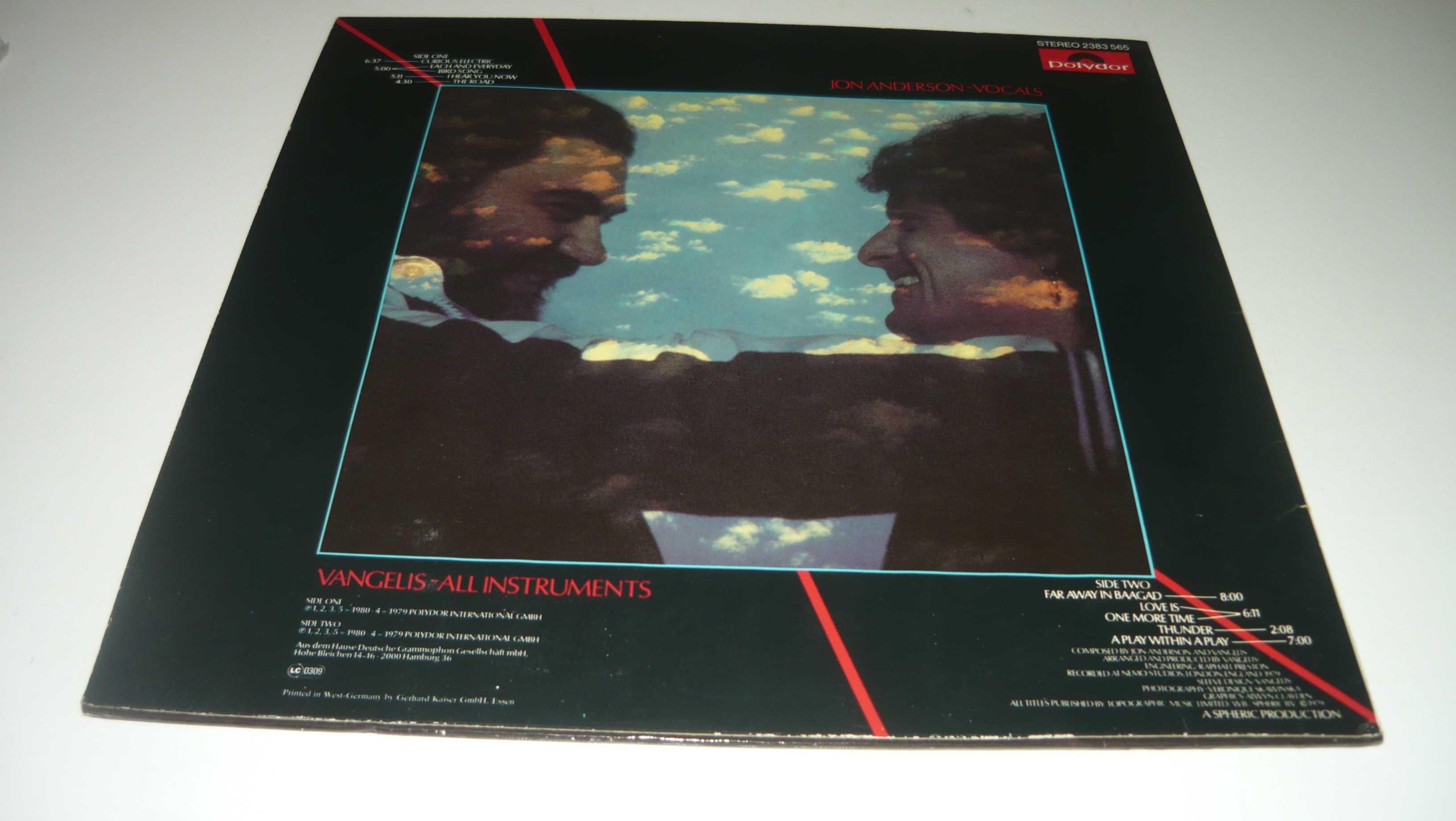 Jon and Vangelis Short Stories LP