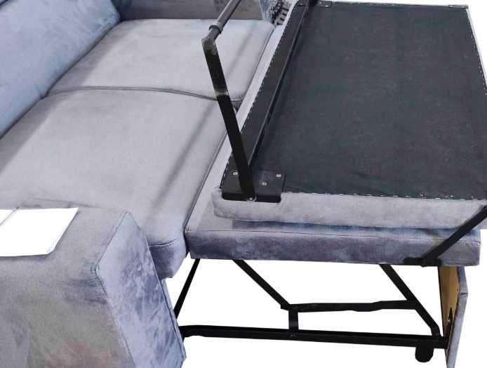 CZYSZCZENIE MAGAZYNU Sofa Z Zagłówkami 186cm KS05N Tkanina:MONOLITH 95