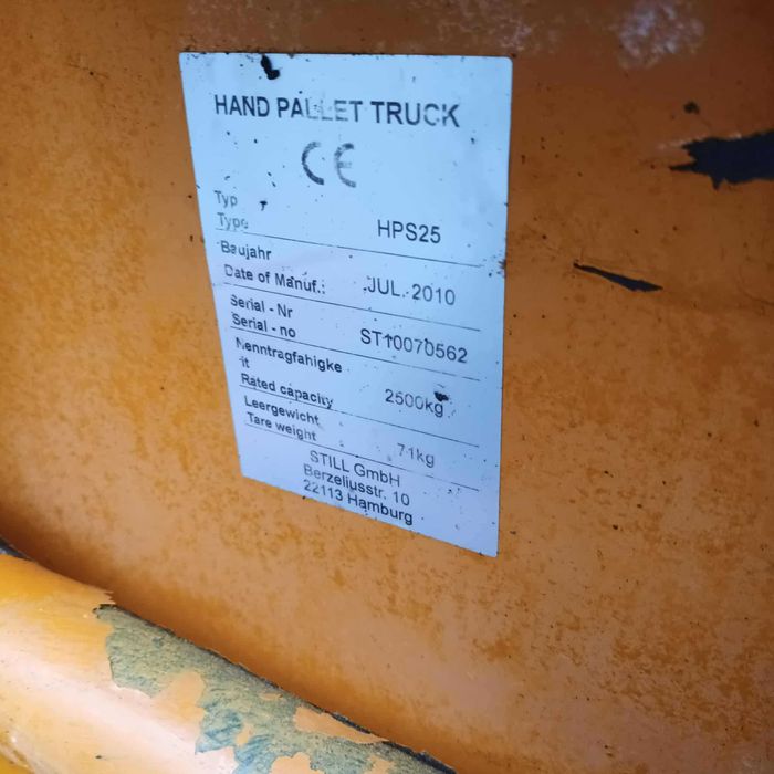 Paleciak, ręczny wózek paletowy STILL dł.1150mm