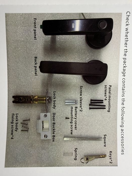 Inteligentna Klamka Zamek do drzwi z odciskiem palca tuya Bluetooth