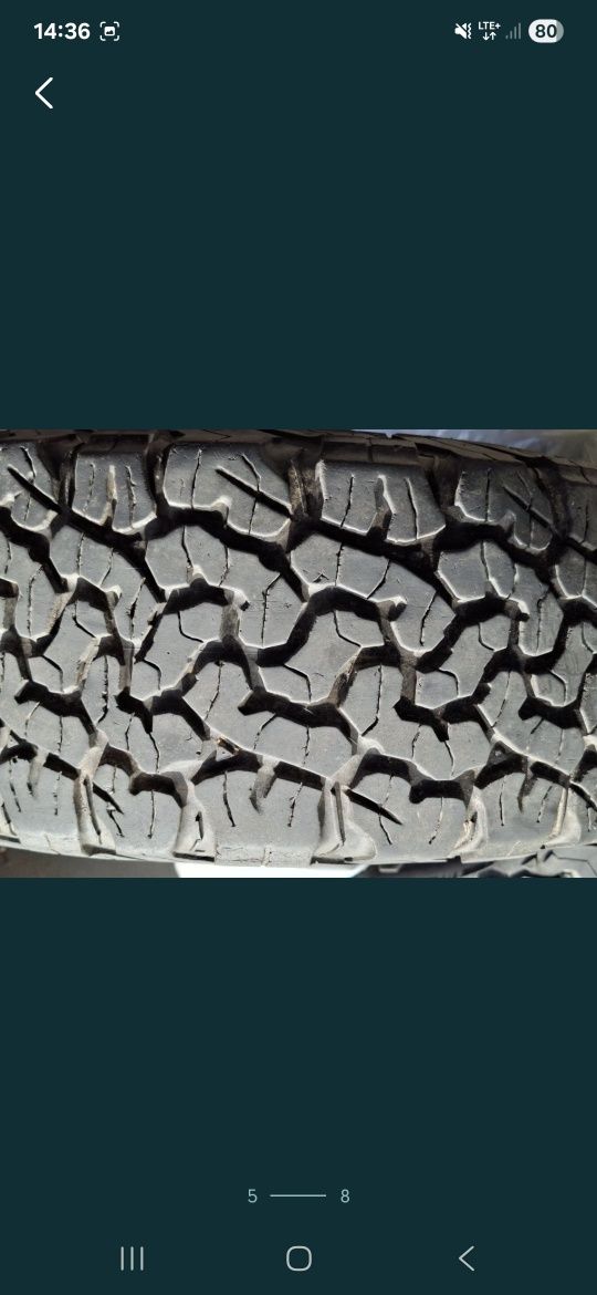 Bf goodich a/t 235 70  16 off Road